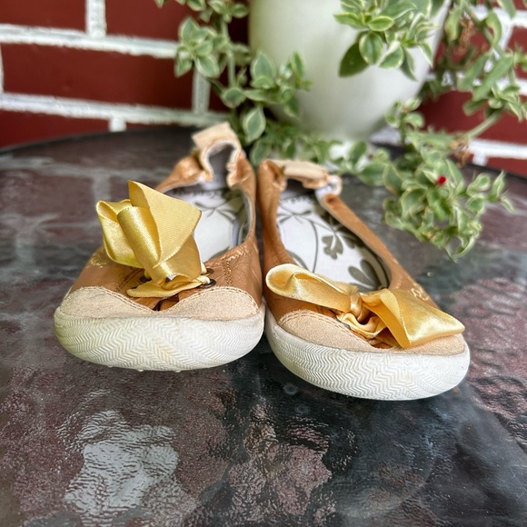 Replay | NWOT yellow suede with lace ballerina flats | size 6 - Picture 3 of 11